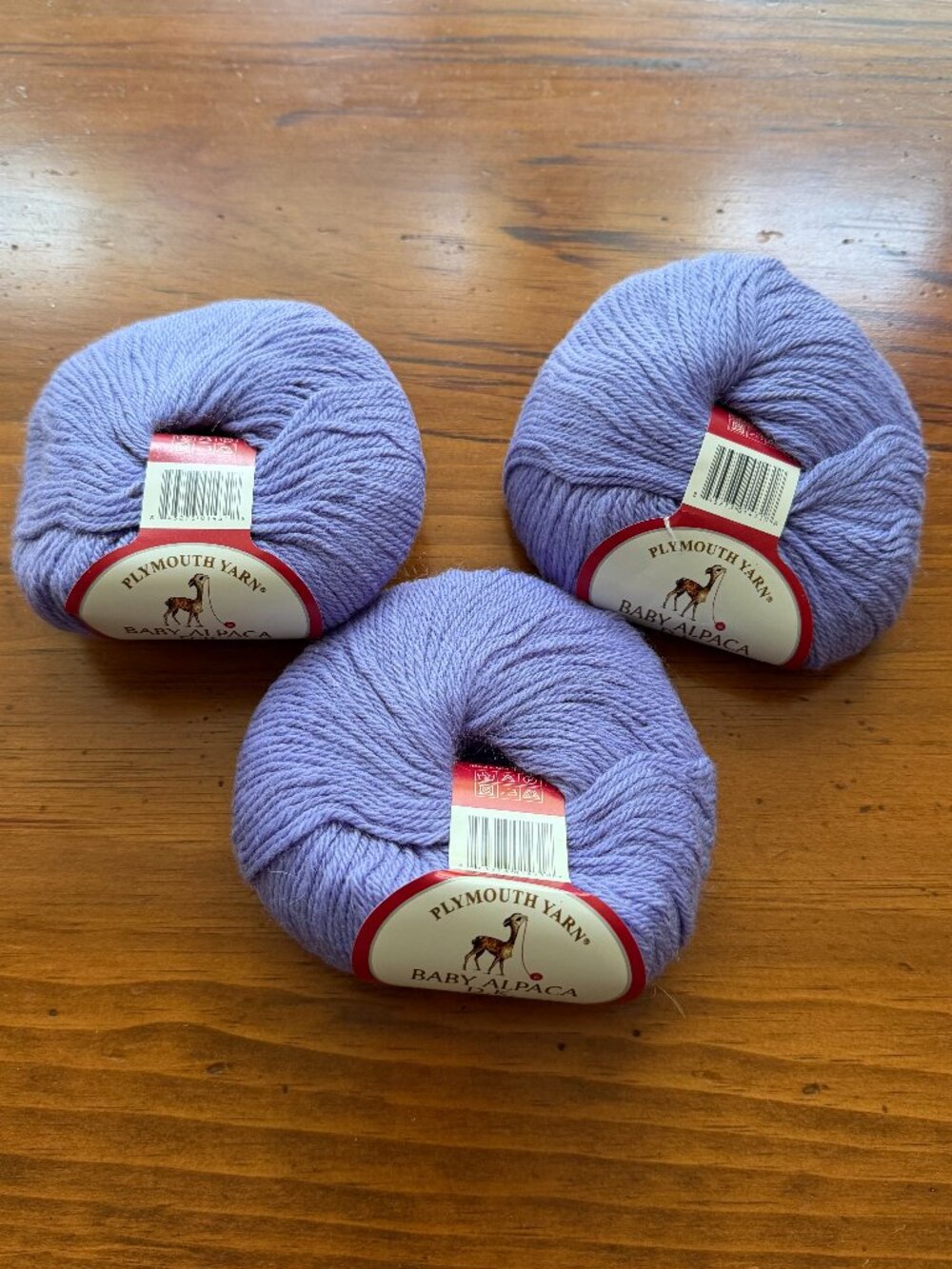 NWT PLYMOUTH YARN Baby Alpaca D.K. 3 skeins